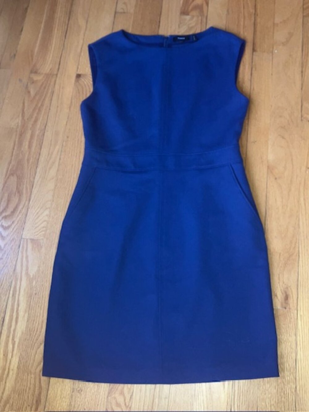 Theory Front Slit Classic Sheath Dress Sz 12 NWOT